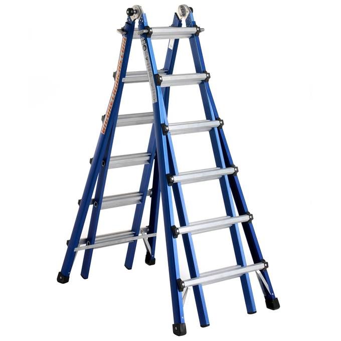Vouwtrap / Telescoopladder BigOne 4 x 6 treden