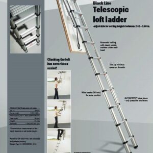 Zoldertrap Loftladder Telesteps 2.50 - 3.00 m